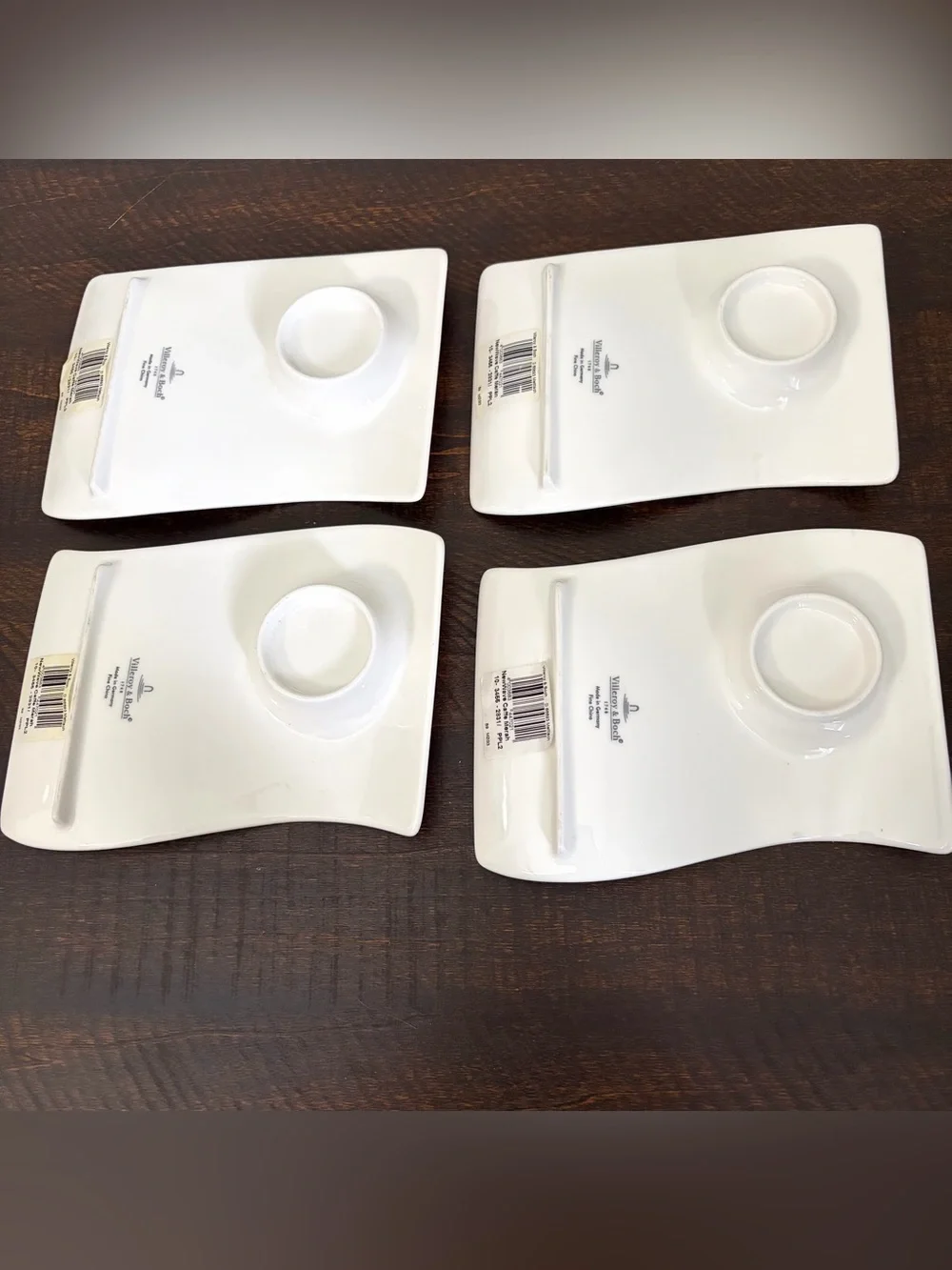 Villeroy & Boch New Wave Caffe Merah Espresso Set Service 4 Cups And Saucers